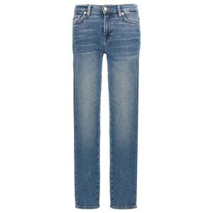 7 for all Mankind Roxanne mid rise‎ skinny jeans. Light wash. Women size 30